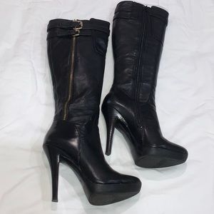 Nine West | Black Below the Knee Heels